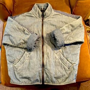 Free People denim quilted jacket